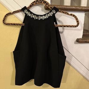 J.O.A. Black open back blouse size M